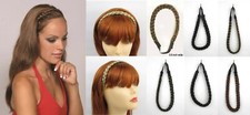 BRAIDED HEADBAND W/ ELASTIC PLAITED HAIR PIECE HAIRPIECE HAIRDO EXTENSION BRAID
