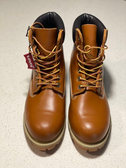 tan leather work boots