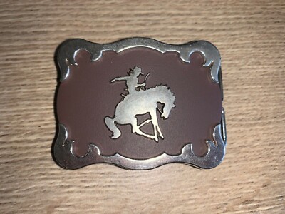 Vintage Western Cowboy Leder Trophäe Schnalle Design 38 mm 1 1/2 Zoll Tandy DR5