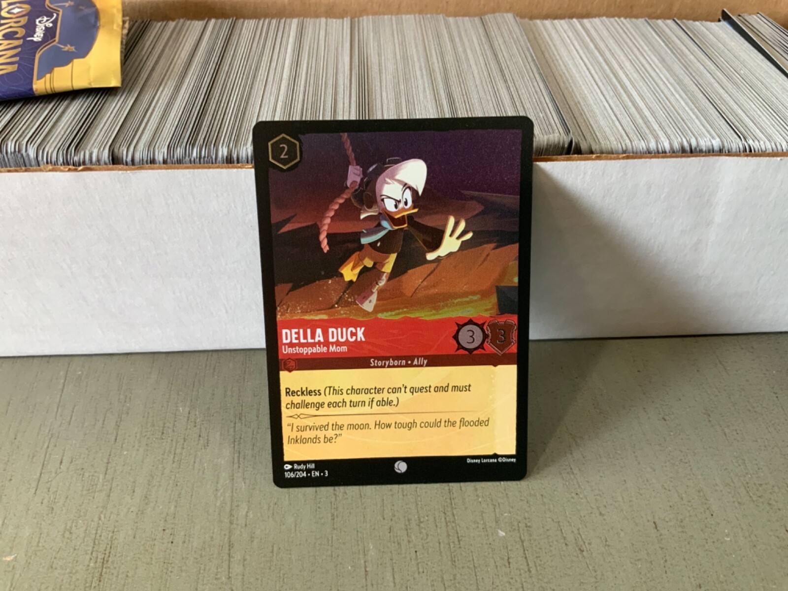 LORCANA DISNEY INTO THE INKLANDS FOIL DELLA DUCK 106/204 MINT