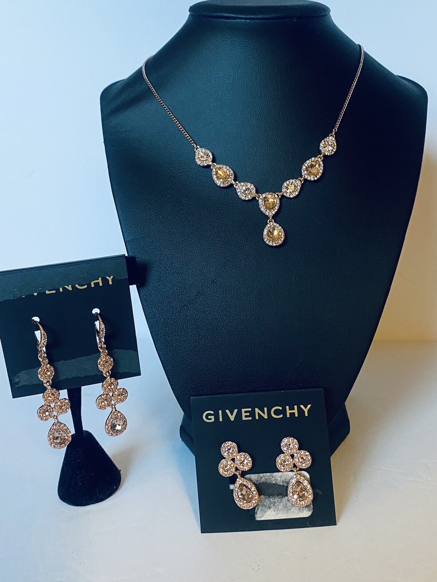 GIVENCHY イヤリング 、ネックレスセット givenchy necklace and earring Rose gold Ringtone 3 Piece | eBay
