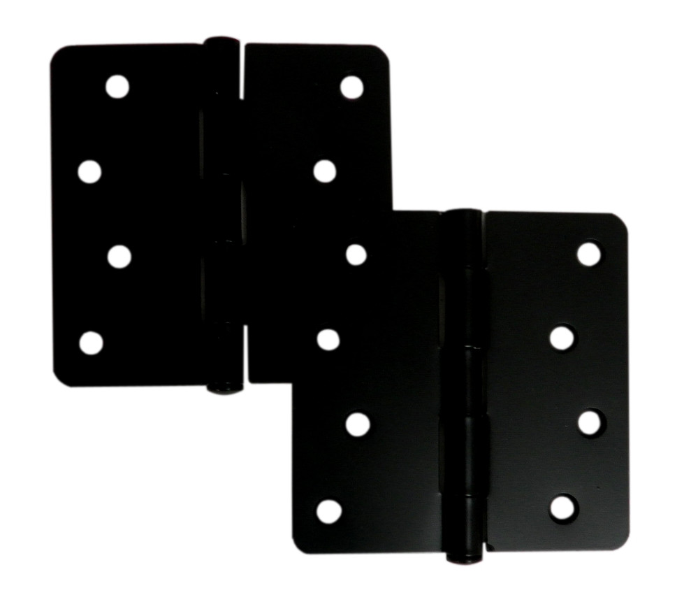 Deltana S44R41B 4""Hx4""W Butt/Ball Bearing Single Door Hinge-Flat Black