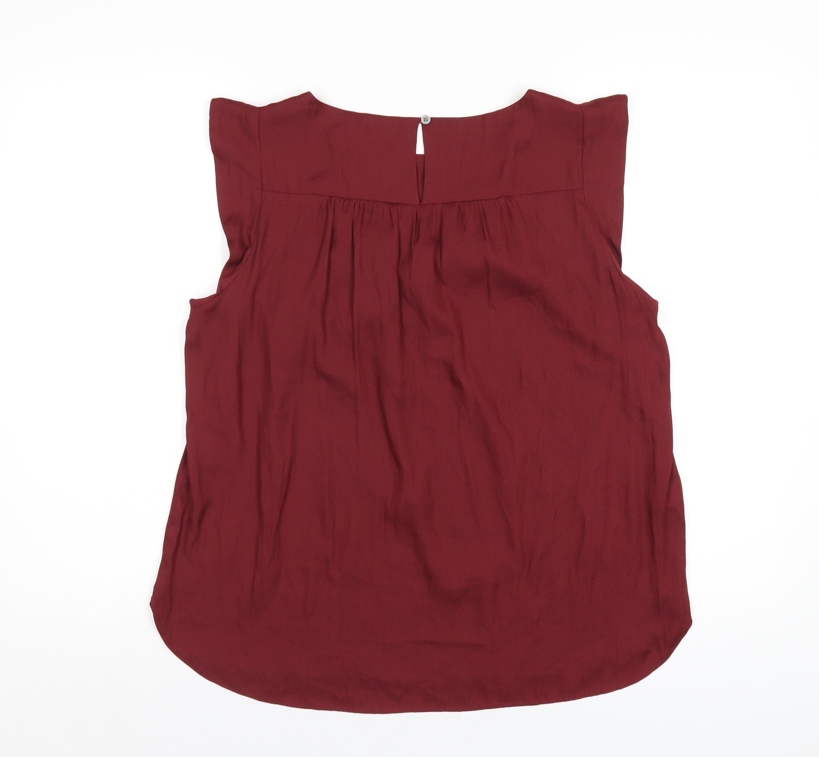 LOFT Womens Red Polyester Basic T-Shirt Size M Ro… - image 2