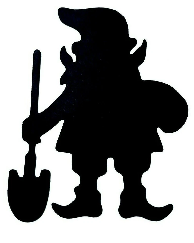 "UNA REUNIÓN DE GNOMOS" 7 ENANOS, ELFOS, SILUETA TROQUELADA/CORTES-ENCAJE ANDRAJOSO Foto 3 de 4