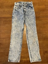 Vintage Levi s 505 Orange Tab Jeans Youth Size 11
