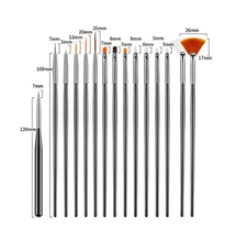 Artdone 31pcs Nail Art Brushes,Nail Art Tool Set,Nail Dotting Tools,Nail Dust Br