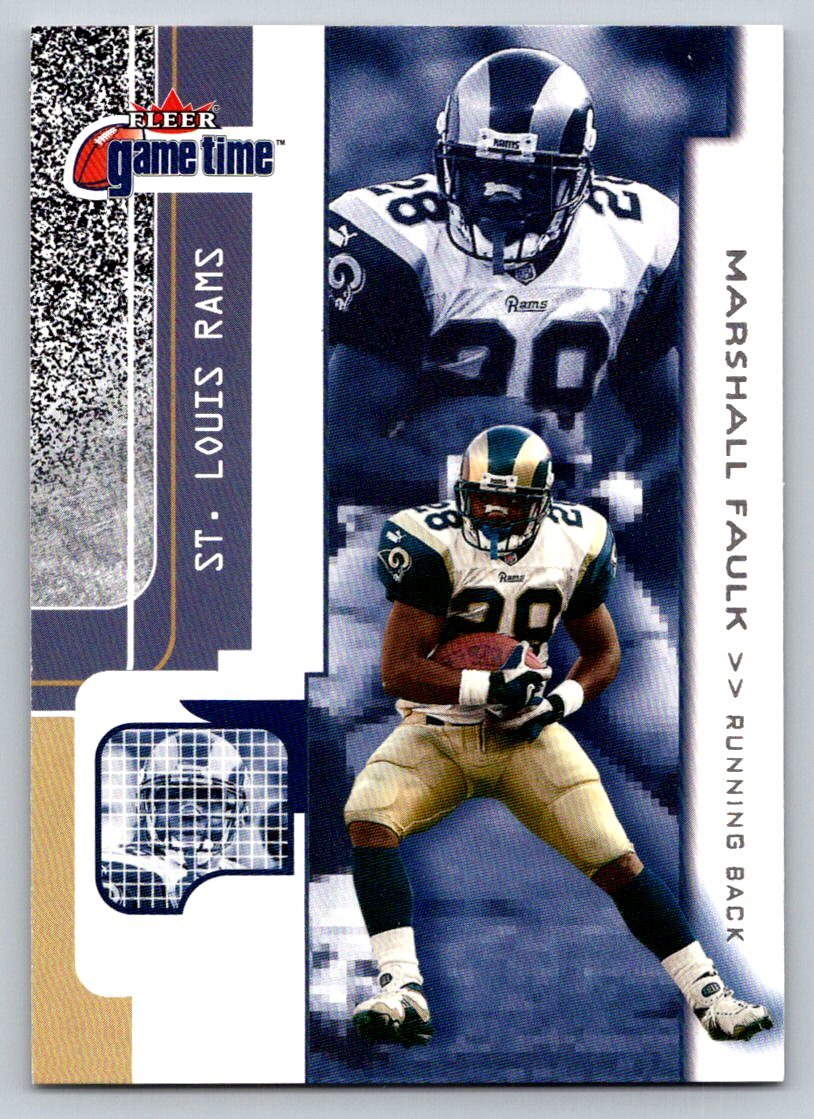 2001 Fleer Game Time #14 Marshall Faulk St. Louis Rams