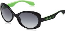 Adidas OR0020 01Z Shiny Black Oval Plastic Sunglasses Frame 56-16-130 Adidas