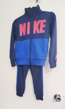 Nike Little Boys 2 Pc Core Tricot Tracksuit Set Navy Sz 4 - NWT