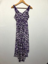 Express Women Sleeveless High Low Maxi Dress Size Extra Small XS Purple B279 -22