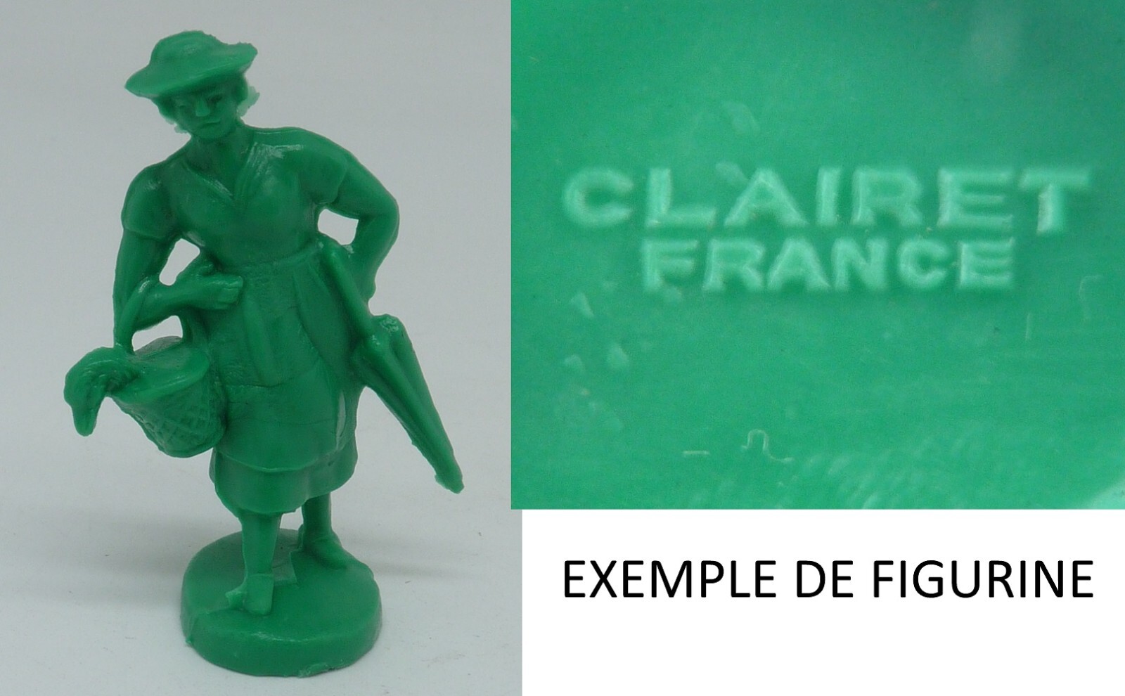 ANCIEN SACHET DE SOLDATS DE BAZAR CLAIRET FRANCE 1/32 ENV PLASTIQUE N