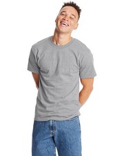 Hanes 518T Men's USA Grown Cotton/Polyester T Shirt Tall Stylish Beefy-T Shirt