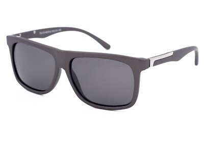 Ted Browne polarisierte Sonnenbrille Autofahren Herren Damen graue Gläser graphitfarbenes Gestell