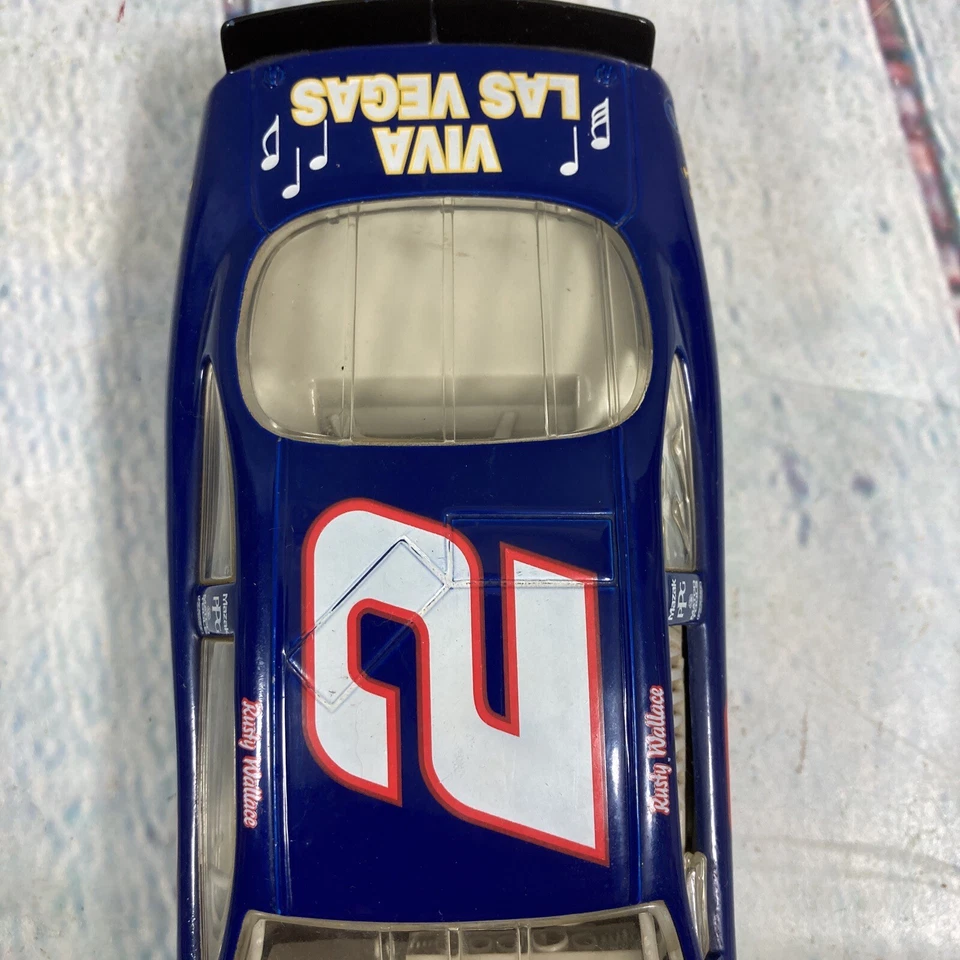 Vintage Hasbro Rusty Wallace NASCAR 1998 Elvis Racecar 1:24 Scale Ford Taurus - Image 4 of 4