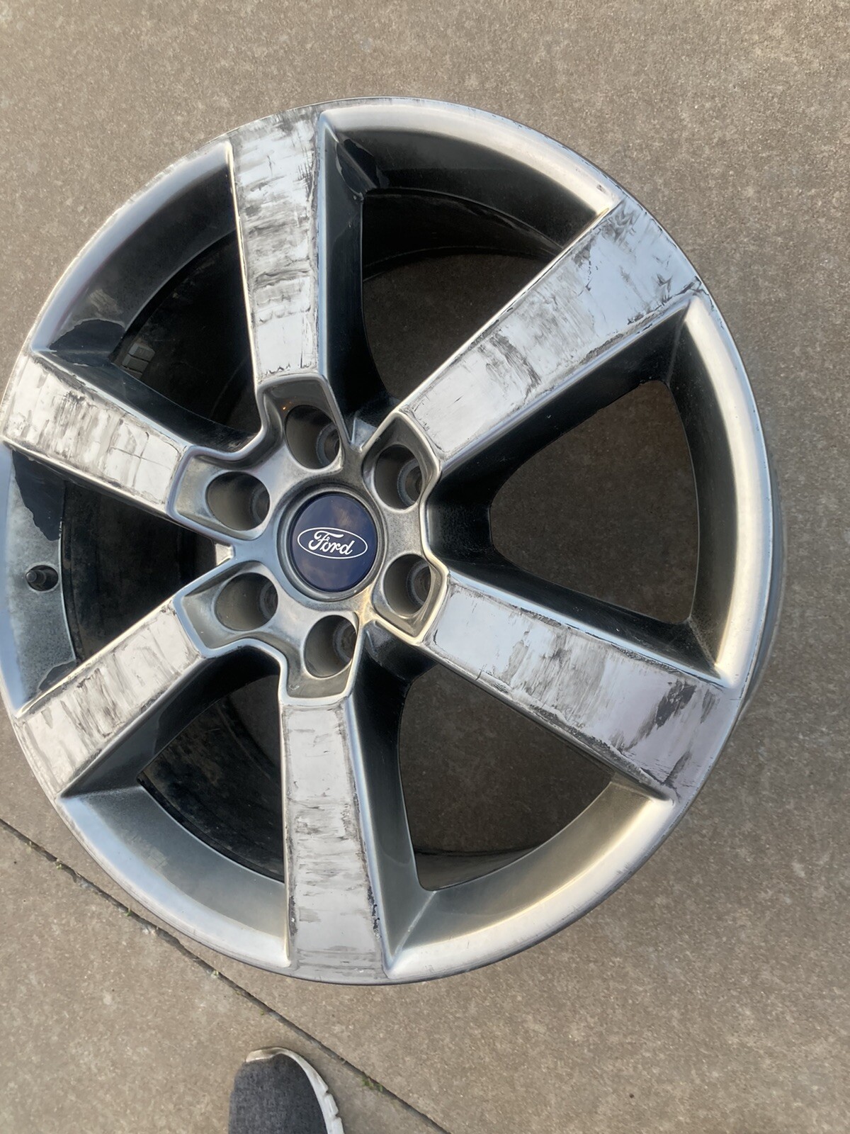 20 Inch Wheel Rim Ford F150 Hyper Silver Grey Used Factory OEM 2015