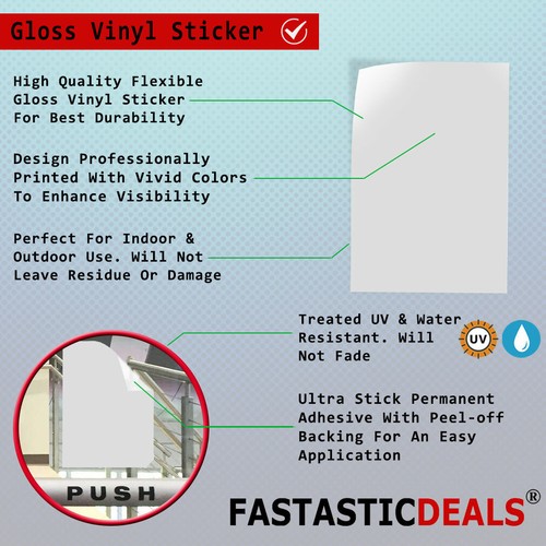 Industrial Decals Vertical Vinyl Stickers Children Sign Safety Safety Sign Label - Picture 2 of 6