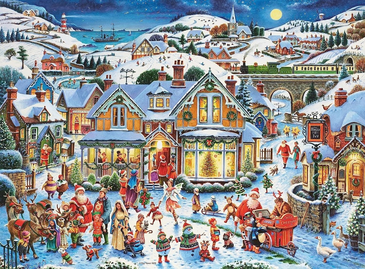 Erwachsenenpuzzle 500 Teile - Here Comes Christmas