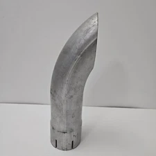 Stemco 221-0141 B2 Curved Exhaust Stack Galvanized Tail Pipe 3-1/2" ID Bottom