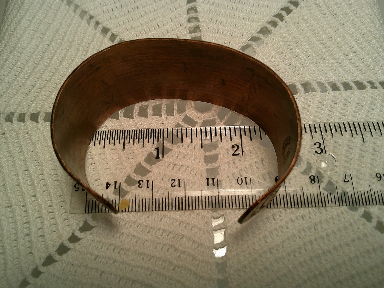 Solid Copper Wide Cuff Bracelet Vintage Native Am… - image 7