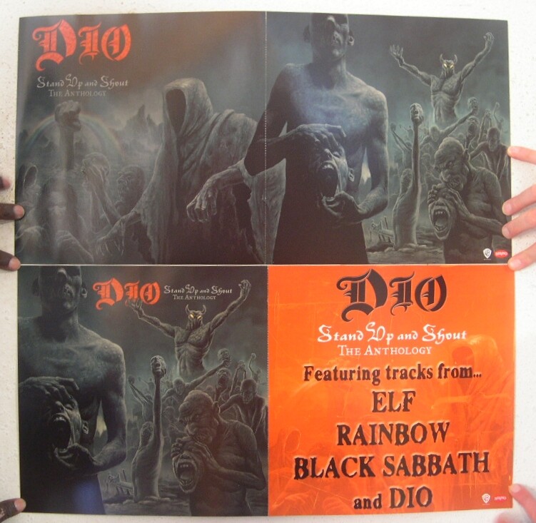 Dio Poster Album Ronnie James Stand Up Shout Anthology Elf Rainbow