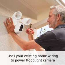Floodlight Cam Wired plus Newest Model , Outdoor Home or Business Security with