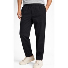 Vince Mens Black Pull On Trousers Elastic Waist Drawstring Pants Size M