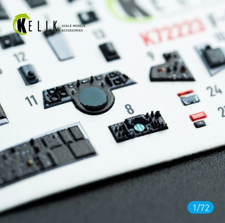 Kelik K72223 1:72 F-14B Tomcat - interior 3D decals for Academy kit - Image 2 of 4