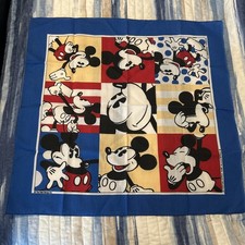 NEW VINTAGE Mickey Mouse J.A. Woronowicz Disney Handkerchief Scarf Bandana
