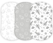 TansyPanda Halo Bassinet Sheets for BassiNest Luxe Swivel, Soothing, Swivel, ...