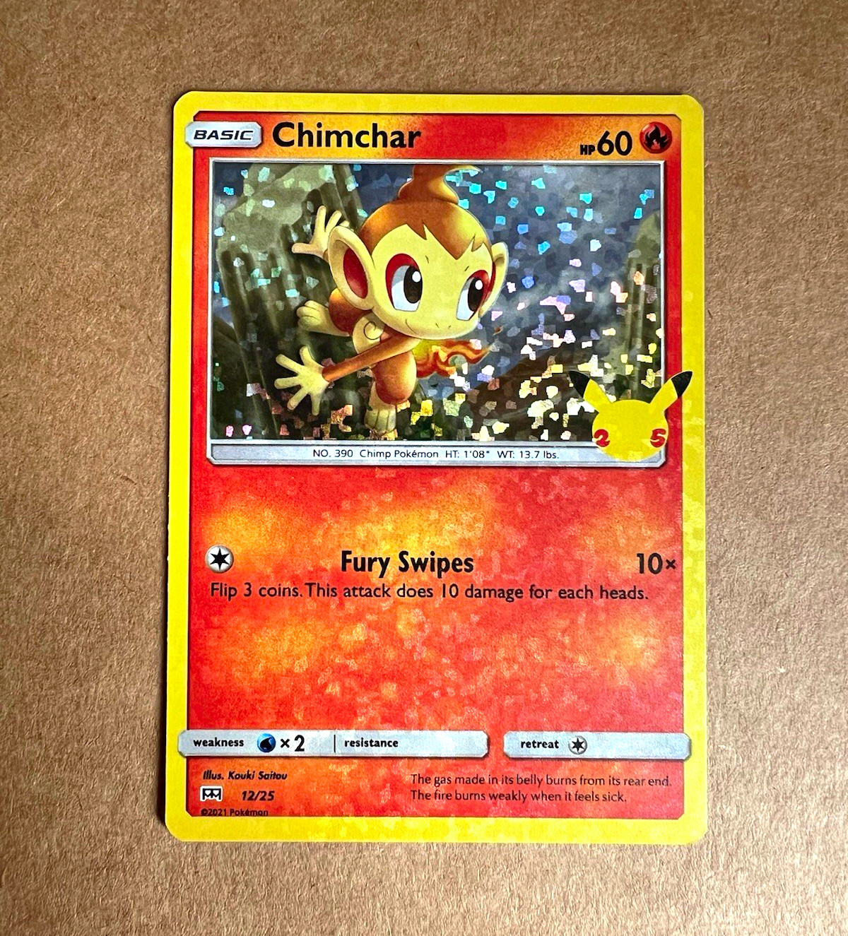 Pokémon TCG Chimchar Holo Promo McDonald's 12/25 NM Condition
