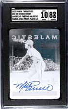 2023 Panini Chronicles Mike Schmidt CYAN PRINTING PLATE /1 SGC 8 w/10 AUTO (1/1)