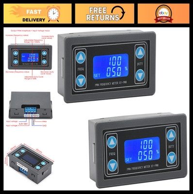 DC 3.3-30V Signal Generator - 2pcs Function Generator with LCD Display, PWM, Pul