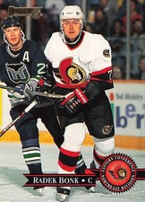 Radek Bonk 1995-96 Donruss #194 Ottawa Senators Hockey