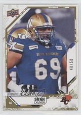 2019 Upper Deck CFL Gold 48/50 Sukh Chungh #54 2d8