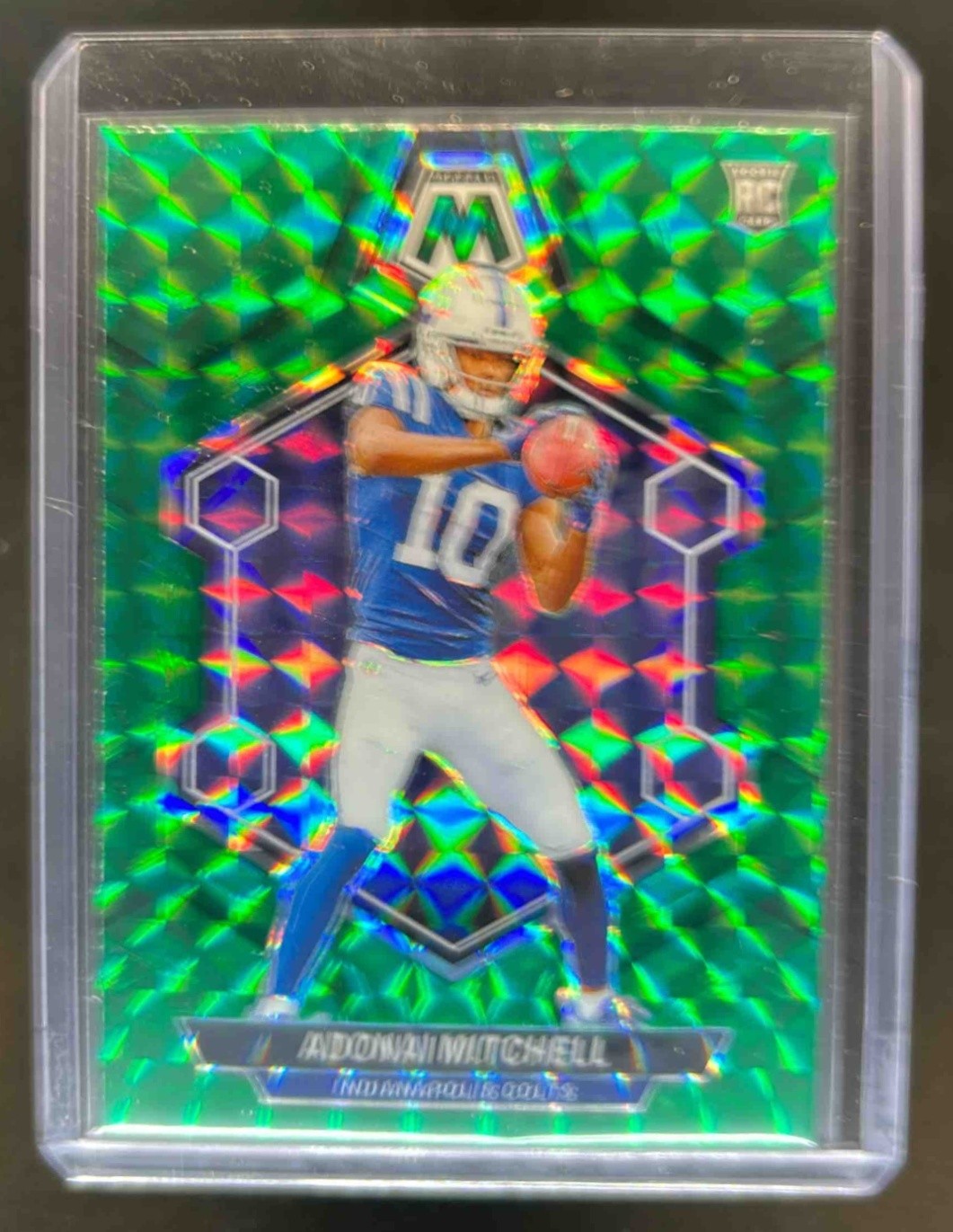2024 Mosaic Adonai Mitchell Green Prizm Rookie RC #350 Colts