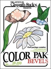 Stained Glass Supplies GST Color Pak Bevel Clusters, Hummingbird  Flowers