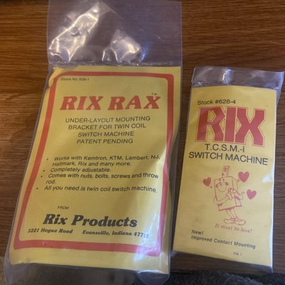 Rix Rax 628-0001 Under-Layout Mounting Bracket  and 628-4 switch machine