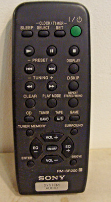 Original SONY RM-SR200 Fernbedienung für Audio-HiFi System (aus Nachlass)