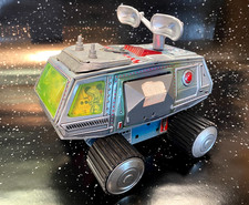 Vintage 1970s Super Moon Patroler Space Tank B/O Junior Toys Japan Works Great!