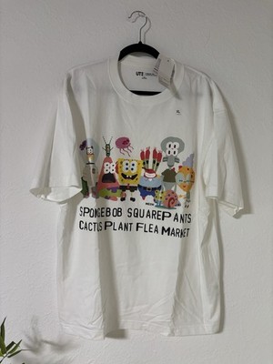 Uniqlo cpfm cactus plant flea market SpongeBob Weiß white neu XL