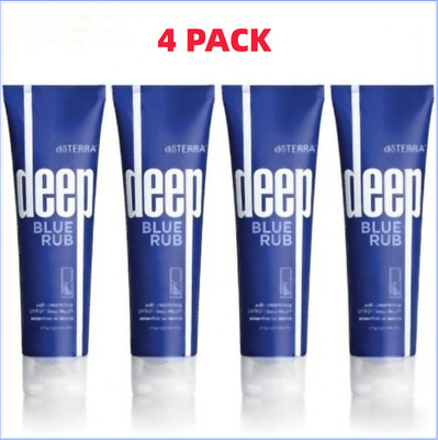 4 PACKS DoTerra Deep Blue Rub Topical Cream New Sealed 4oz / 120ml - US STOCK