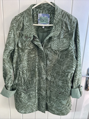 WOMENS MANTARAY Size 10,DEBENHAMS TRUE & FAITHFUL CASUAL GREEN JACKET - Picture 1 of 5