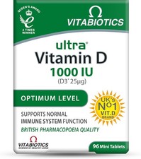Ultra by Vitabiotics Vitamin D Tablets x 96 1 Count Pack of 96 