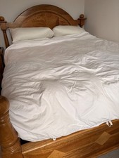 Kingsize solid wood bed by Barker and Stonehouse Flagstone