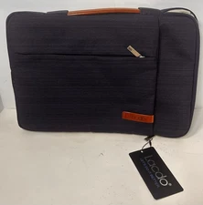 Lacdo 360° Protective Laptop/Tablet Multi Pocket Sleeve Case for 14” Blue New
