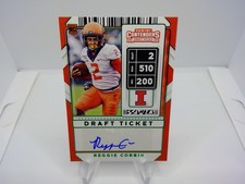 2020 Panini Contenders Draft Picks Reggie Corbin RC Auto Green Draft Ticket #278