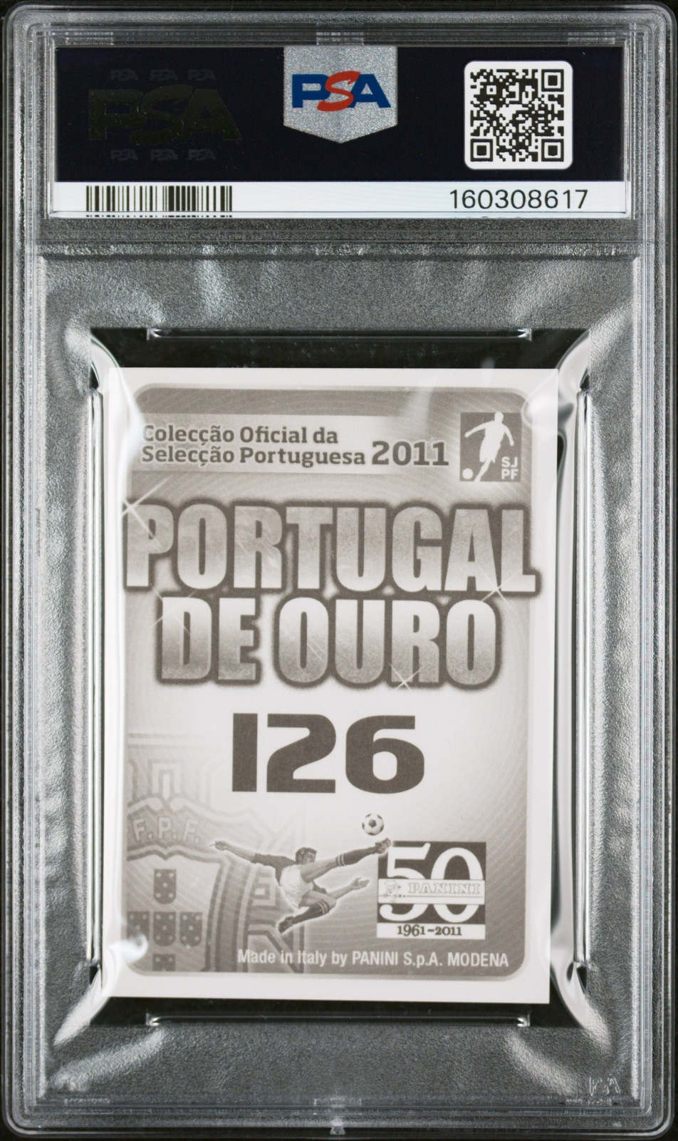2011 PANINI PORTUGAL DE OURO #126 CRISTIANO RONALDO PSA 9 view 2