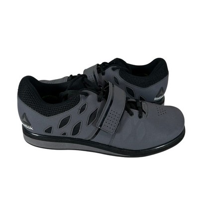 Reebok Lifter PR Mens Weightlifting Training Shoes Grey Black Size 11