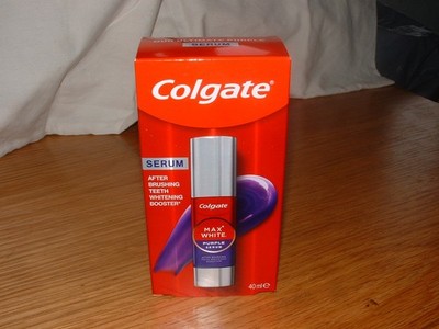 Colgate Max White Purple Serum 40 ml Zahnaufhellungsgel mit doppelter aktiver Formel