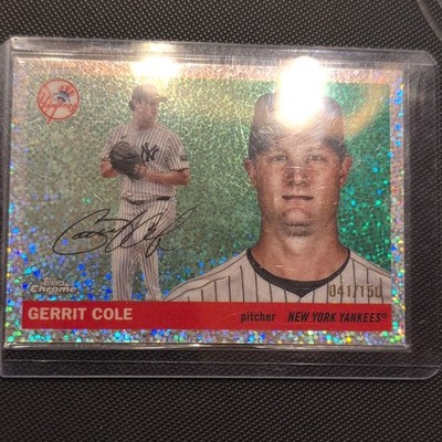 2025 Topps Chrome Gerrit Cole Speckle Refractor #/150 New York Yankees #41/150